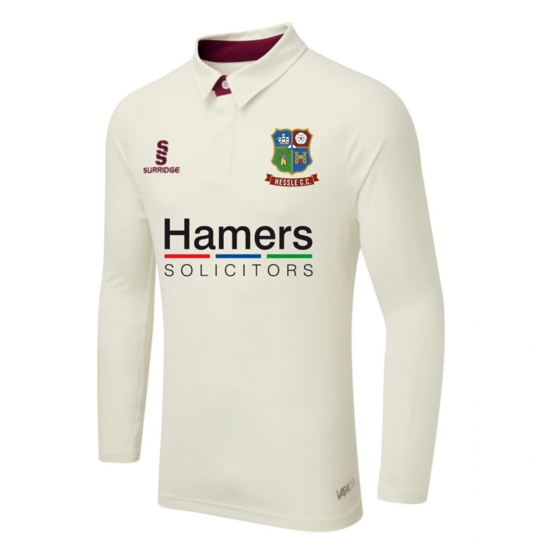 Ergo Long Sleeve Cricket Shirt Maroon